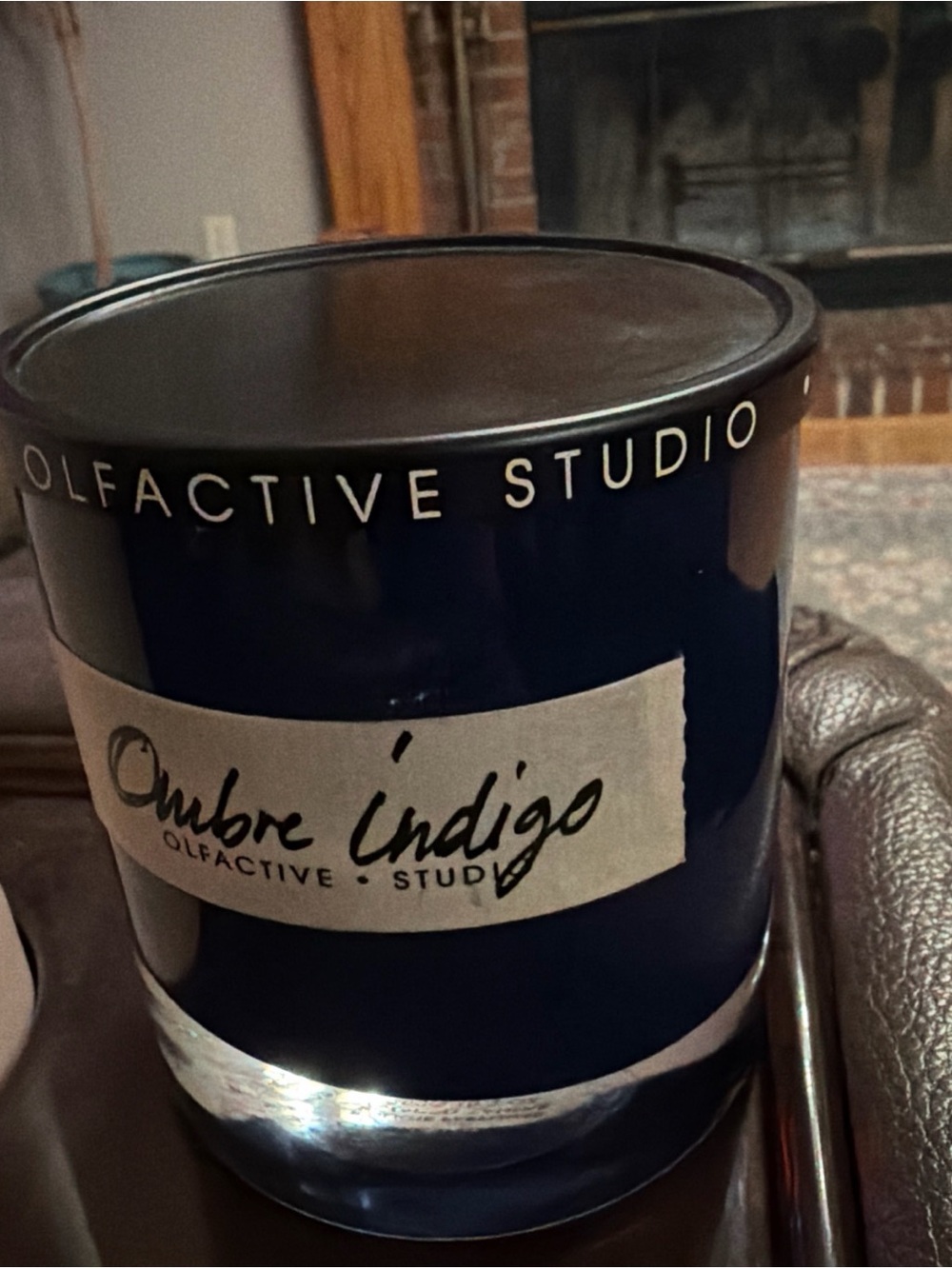 Ombre Indigo Scented Candle - Deep Blue
